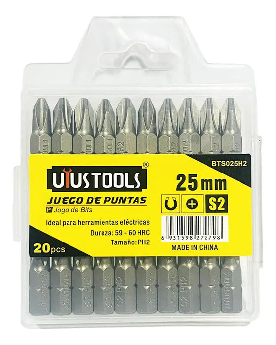 Bits S2 25mm x PH2 x 10un/set Uyustools