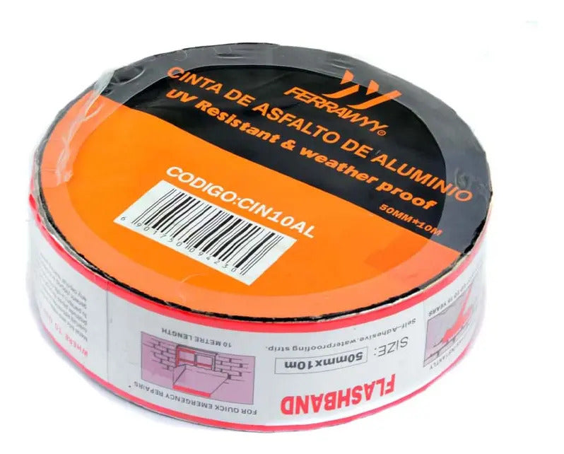Cinta De Asfalto De Aluminio 50mmx10m