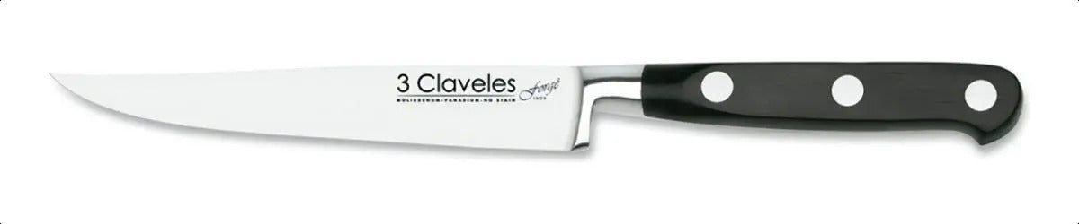 Cuchillo Chuletero Forjado 5'' Forge 3 Claveles Negro
