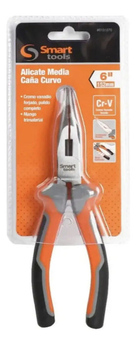 Alicate Punta Curva 6" Cr/V