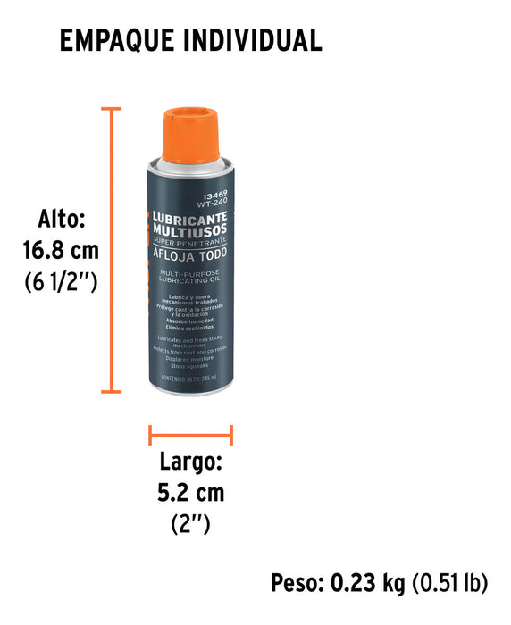 Lubricante Multiuso Afloja Todo 235ml Truper