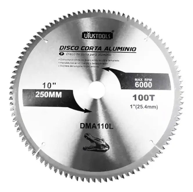 Disco De Sierra 10'' X 100t Para Aluminio Uyustools