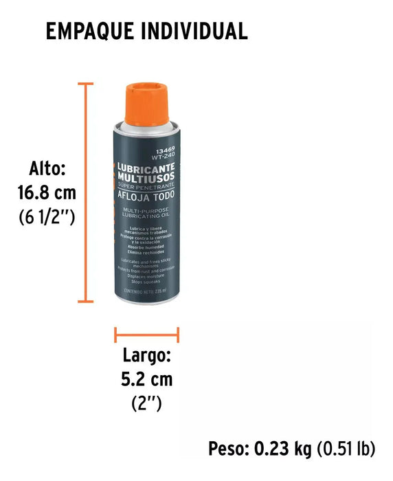 Lubricante Multiuso Afloja Todo 235ml Truper