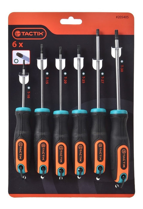 Juego Atornilladores Torx 6 Piezas Mango Ergonómico