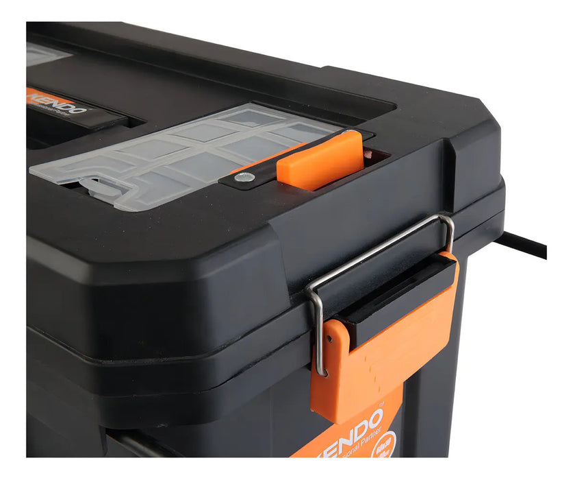 Caja de Herramientas Móvil 60cm con Ruedas Kendo Negro