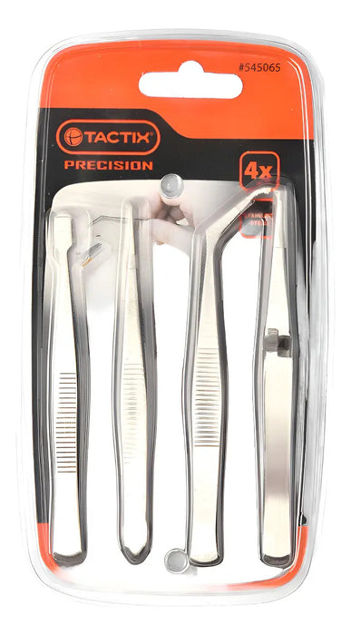 Pinzas Para Electronica Reparacion 4 Piezas Tactix