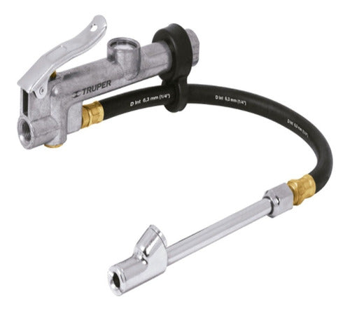 Inflador Manual Truper 19028 Gris 120 Psi Portátil