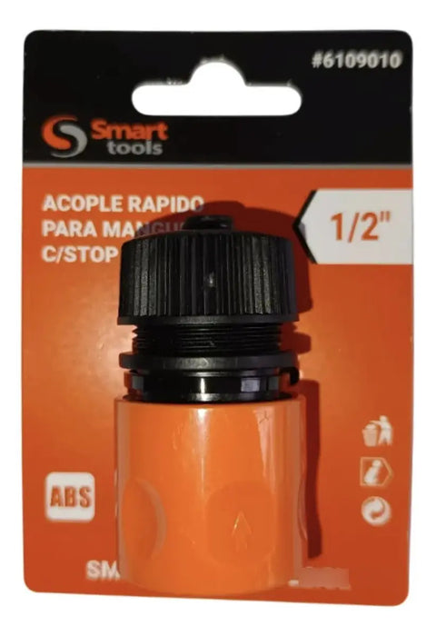 Acople Rápido para Manguera con Stop de 1/2''