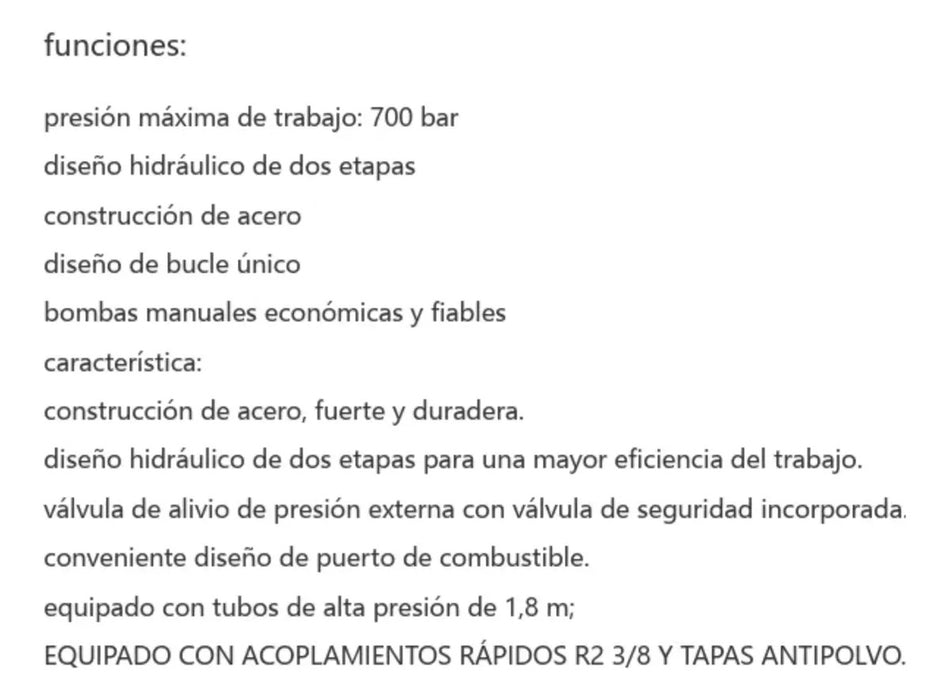 Bomba Manual 2700 Cc3