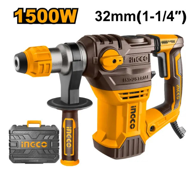 Rotomartillo Ingco Industrial Amarillo 1.5kW SDS Plus