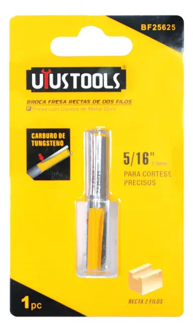 Fresa Recta 2 Filos 5/16''- 25,4mm