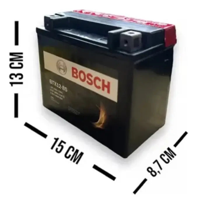 Batería Moto Bosch BTX12-BS YTX12-BS 12V 10Ah Original
