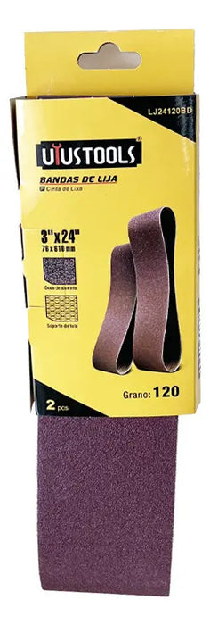 Bandas De Lija 2pcs 3 X24 120#