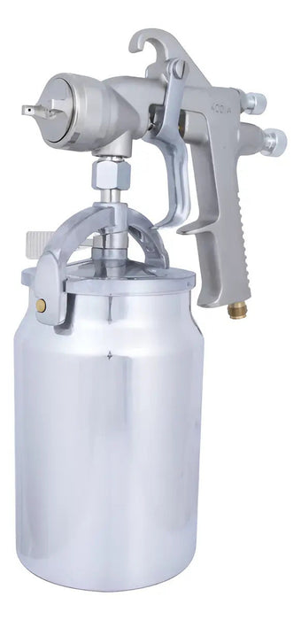 Pistola de Pintura Presión Succión MZ 4001A 1L Alta Precisión Gris