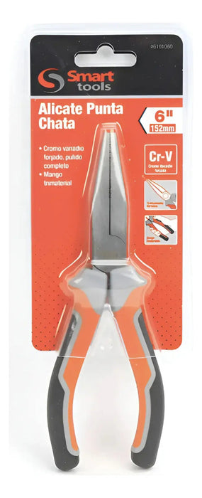 Alicate Punta Chata 6" Smart Tools