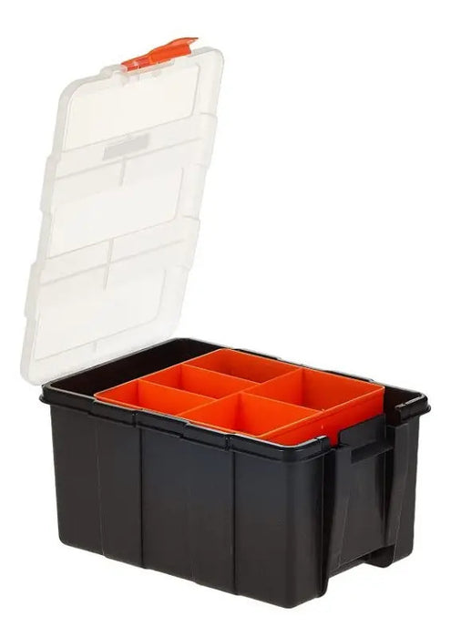 Organizador Plástico Juego 4 Piezas Tactix Color Negro