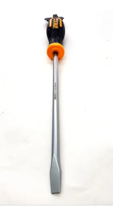 Destornillador Plano SL8 200mm Imantado Ingco