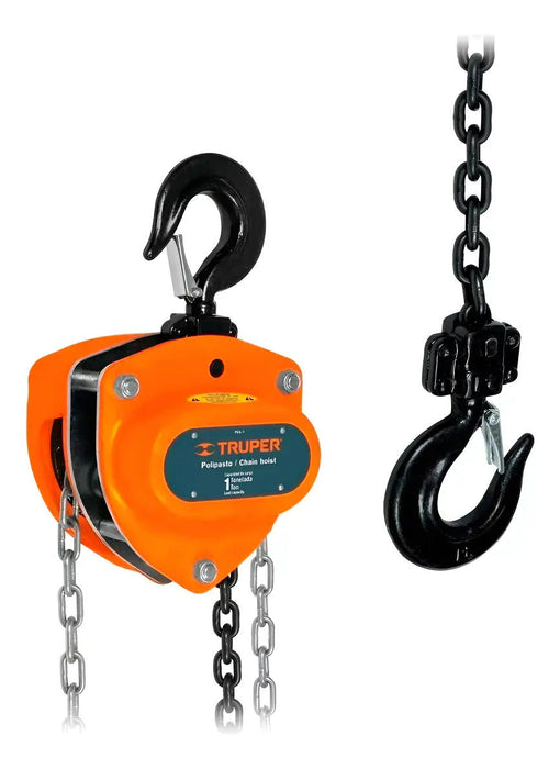 Aparejo Cadena Manual 1 Tn 3 Mts Truper