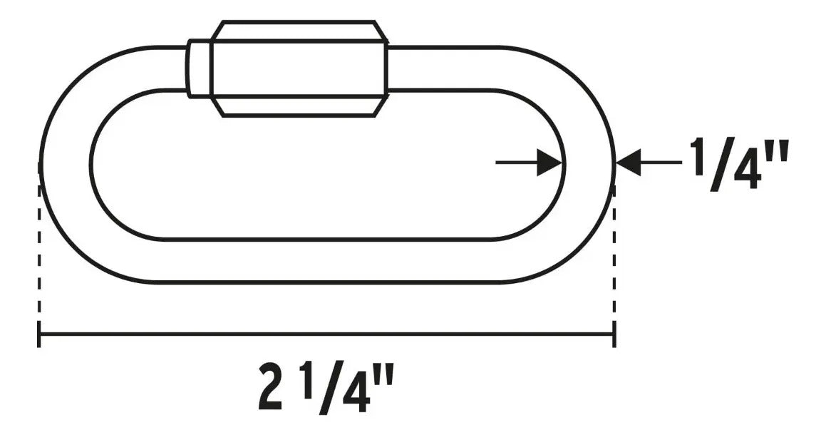 Bandola Acero 1/4'' Seguro