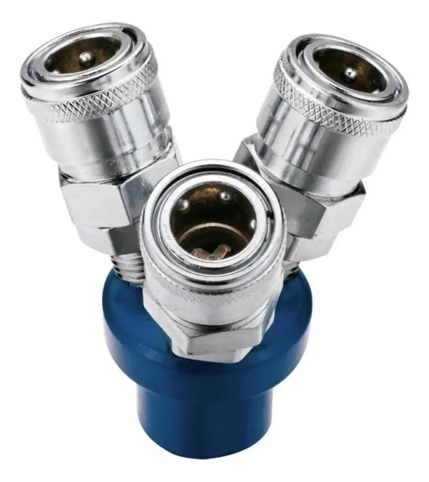 Acople Rápido de Aire 3 Cabezas Voylet Profesional AM-3