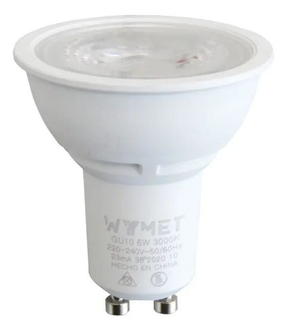 Led Gu10 6w 3000k Luz Calida