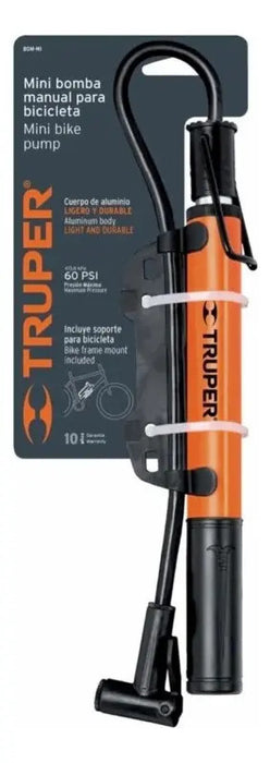 Inflador Manual Portátil Truper Bom-mi 60psi