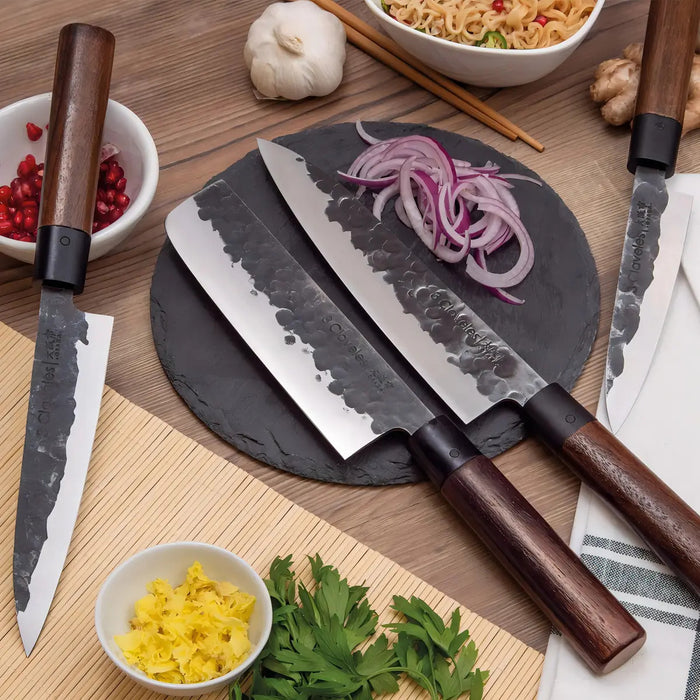 Cuchillo Cocinero 3 Claveles Osaka 20 Cms - 8 Marrón Oscuro