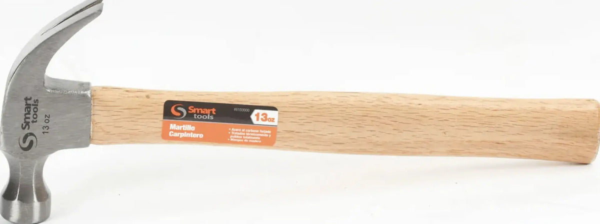 Martillo Carpintero 13 Oz. Pulido Smart Tools