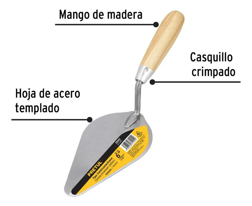 Cuchara Para Albañileria Pretul Ct-6pc