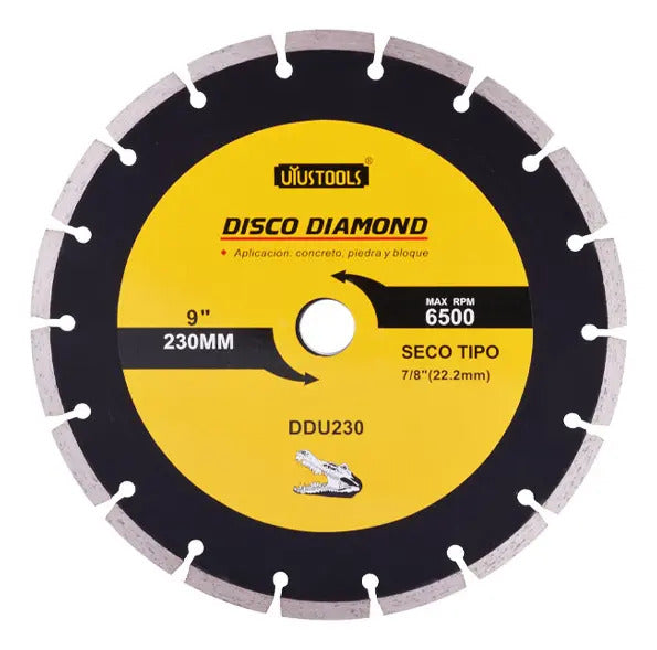 Disco Diamantado Segmentado 9'' Uyustools