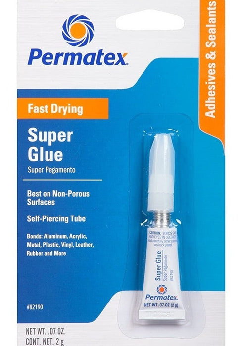 Adhesivo Pegatodo Cianocrilato Permatex Super Glue 20gr Rápido Y Resistente