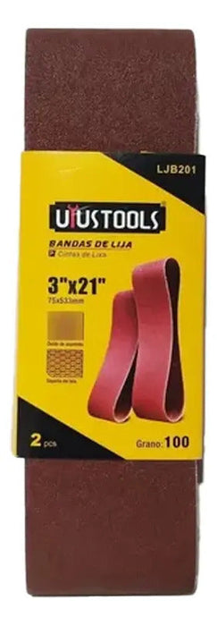 Set 2 Pcs Lijas Banda 3 X 21'' Uyustools