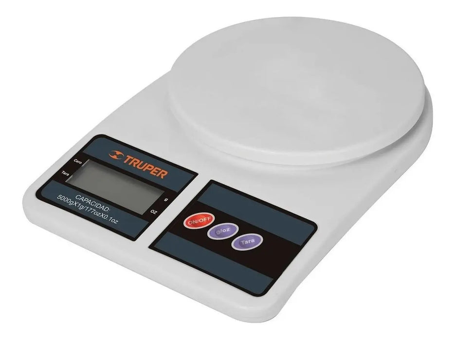 Báscula de Cocina Digital Truper Base-5ep Pesa Hasta 5kg