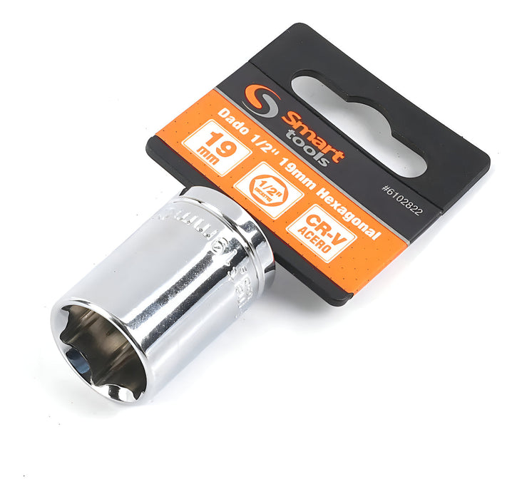 Dado Corto 1/2'' de 19mm Hexagonal