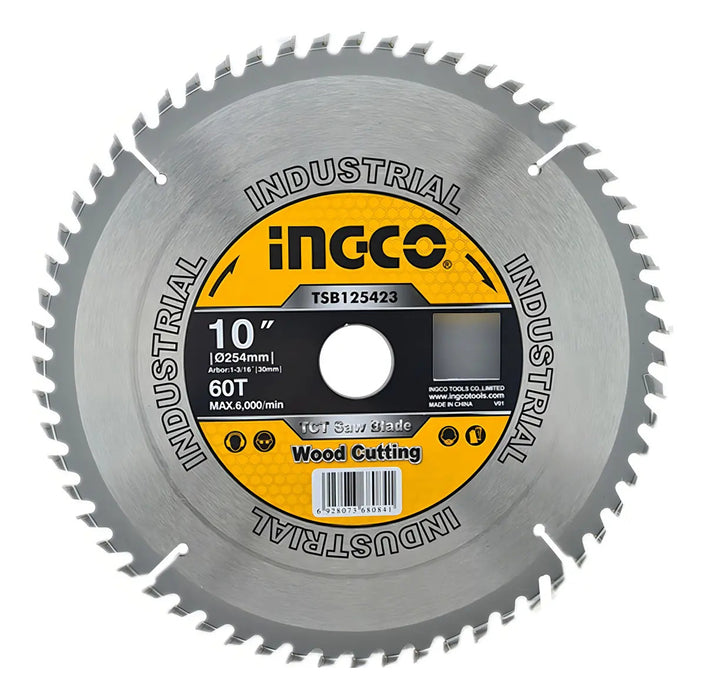 Sierra Circular Para Madera 10'' 60 Dientes Ingco