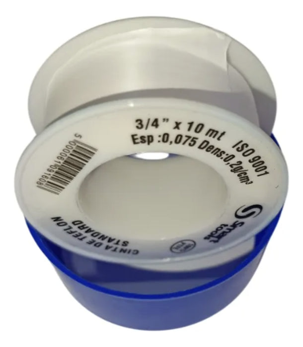 Pack 3 Rollos De Teflon 3/4'' X 10 Metros